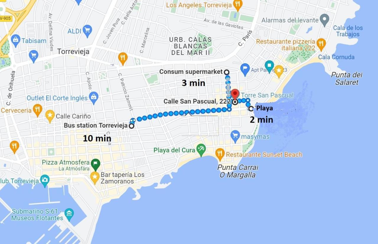 222 San Pascual, Playa Del Cura, Torrevieja Apartment Bagian luar foto
